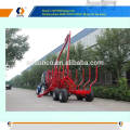 12T Logging Loader Trailer with Crane